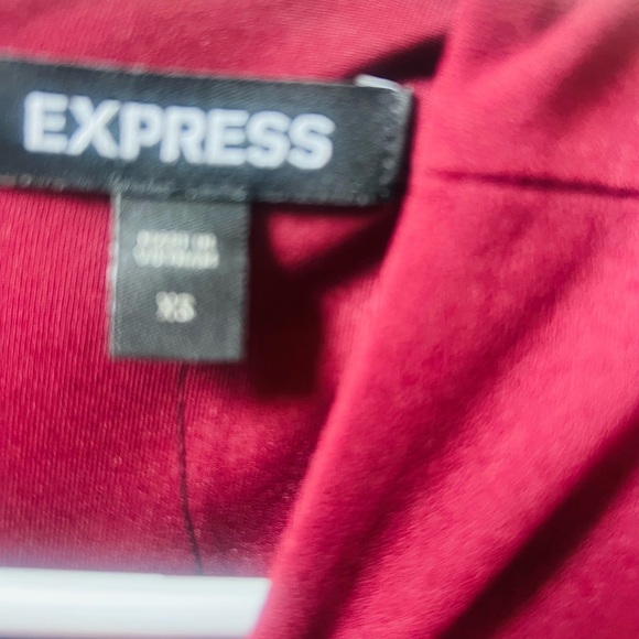 NWT Express xs cutout short dress.  Elegant Red Long-Sleeve Dress - Picture 3 of 6